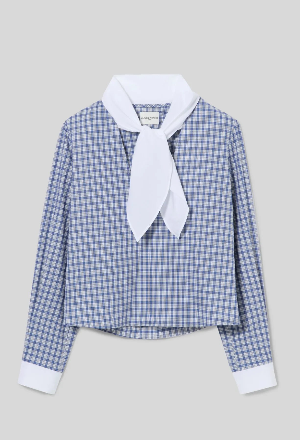 Blouse carreaux popeline