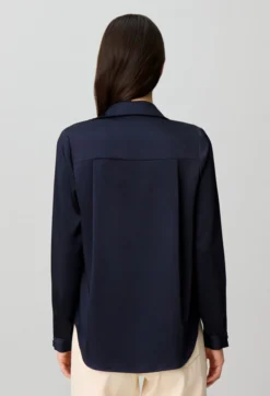 Blouse droite à plis