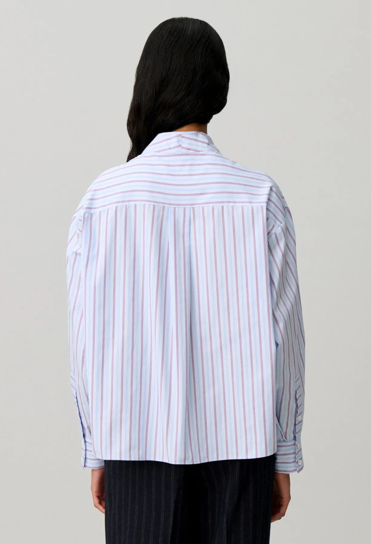 Blouse popeline rayée