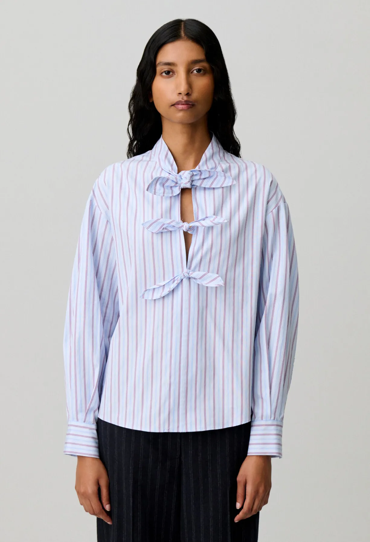 Blouse popeline rayée
