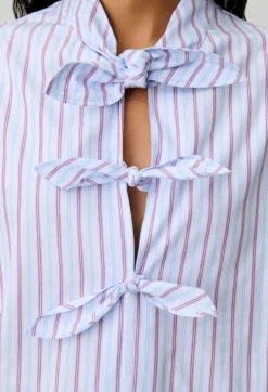 Blouse popeline rayée