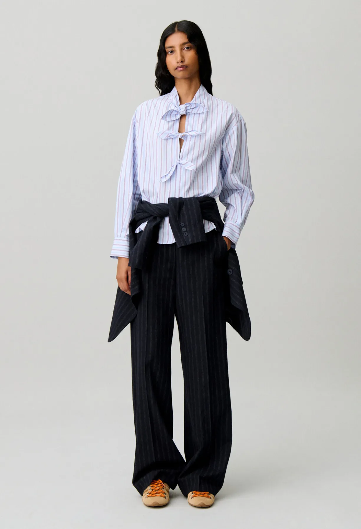 Blouse popeline rayée
