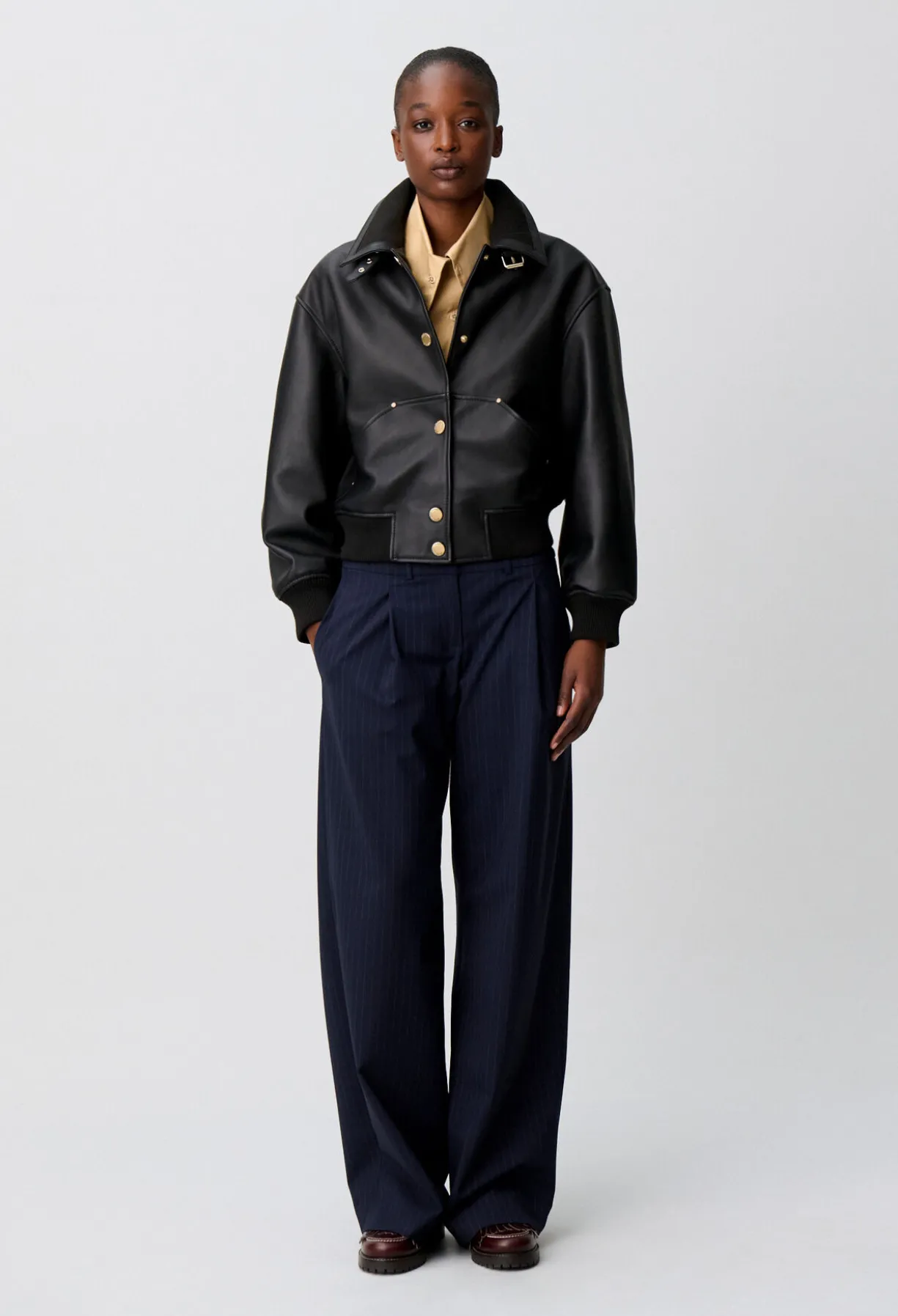 Blouson bomber cuir