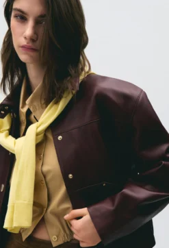 Blouson cuir court