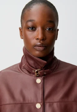 Blouson cuir court