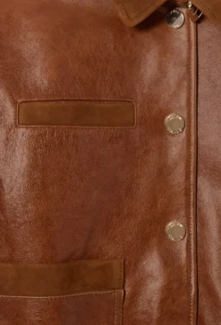 Blouson cuir large