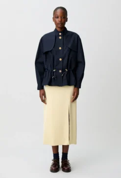 Blouson gabardine ciré