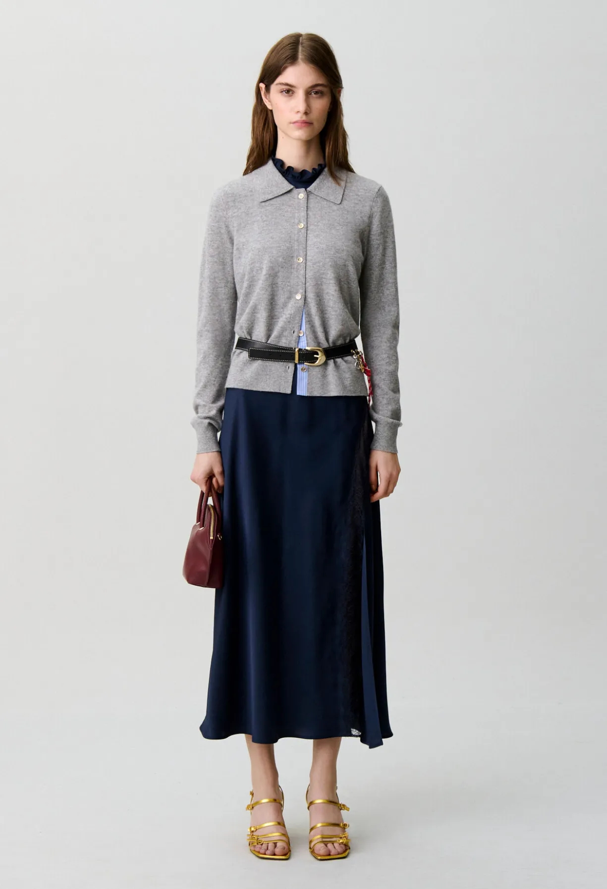 Cardigan ajusté laine