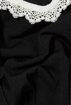 Cardigan maille dentelle