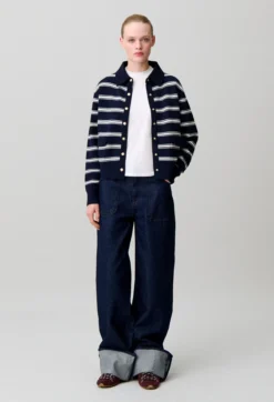 Cardigan rayé
