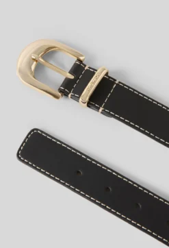 Ceinture cuir œillets charms