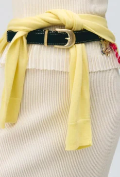 Ceinture cuir œillets charms