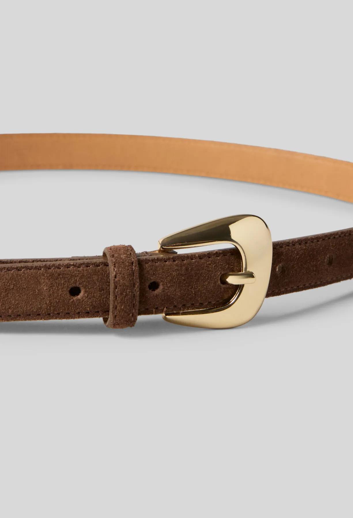 Ceinture cuir suède boucle
