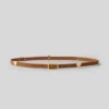 Ceinture cuir végétal charms