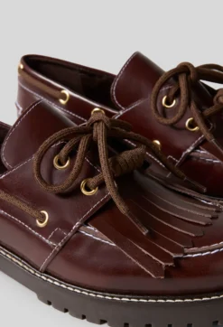 Chaussures bateau cuir