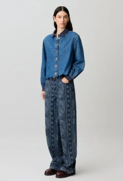 Chemise denim coton