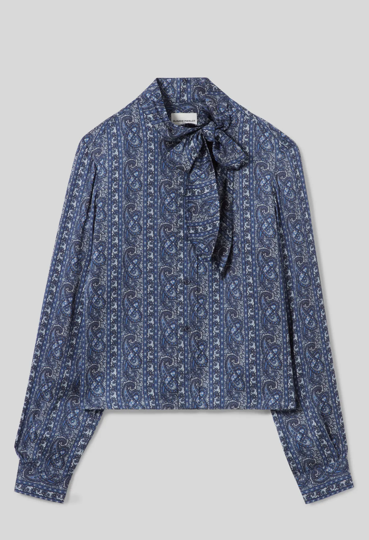 Chemise imprimée lavallière