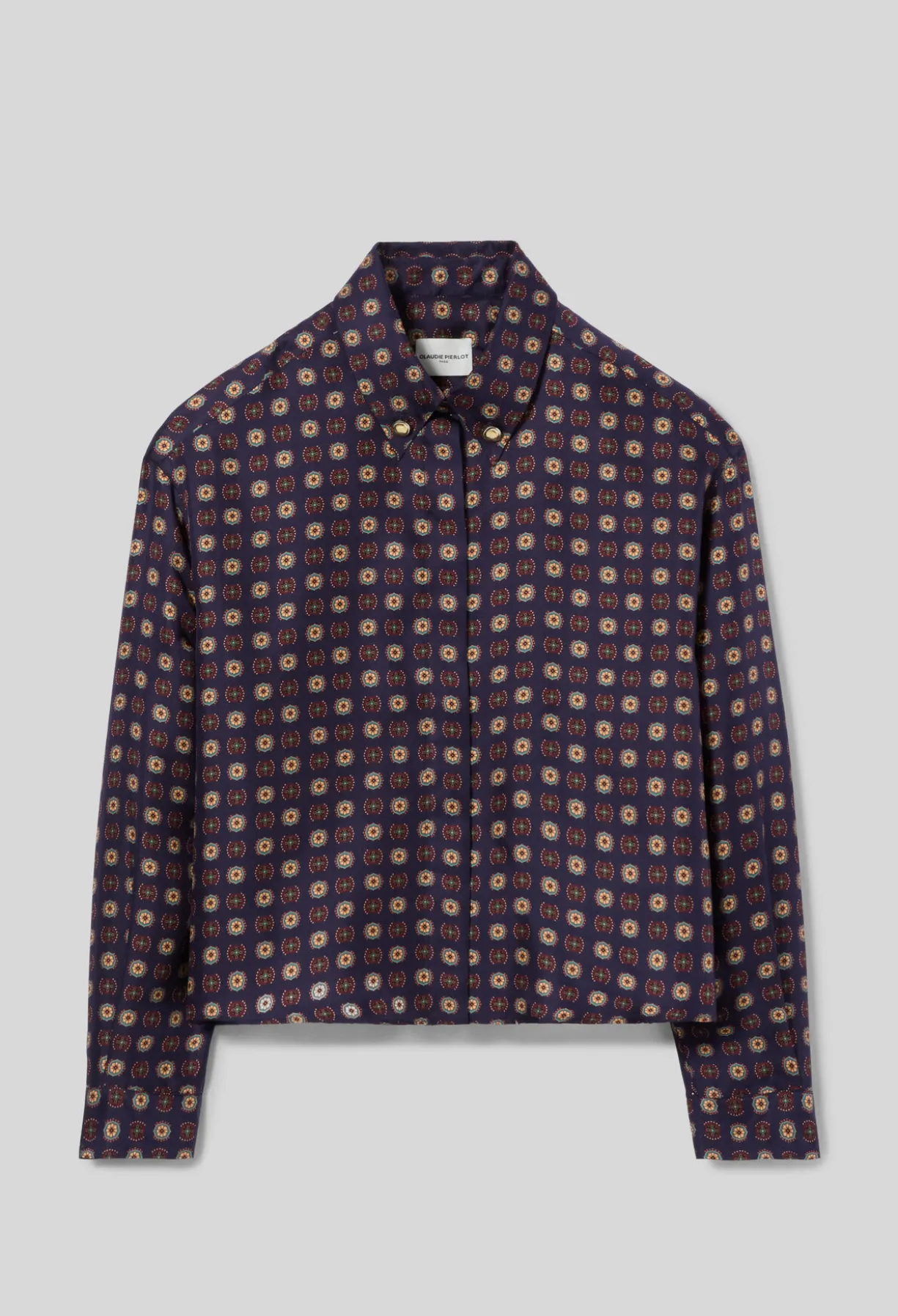 Chemise imprimée soie
