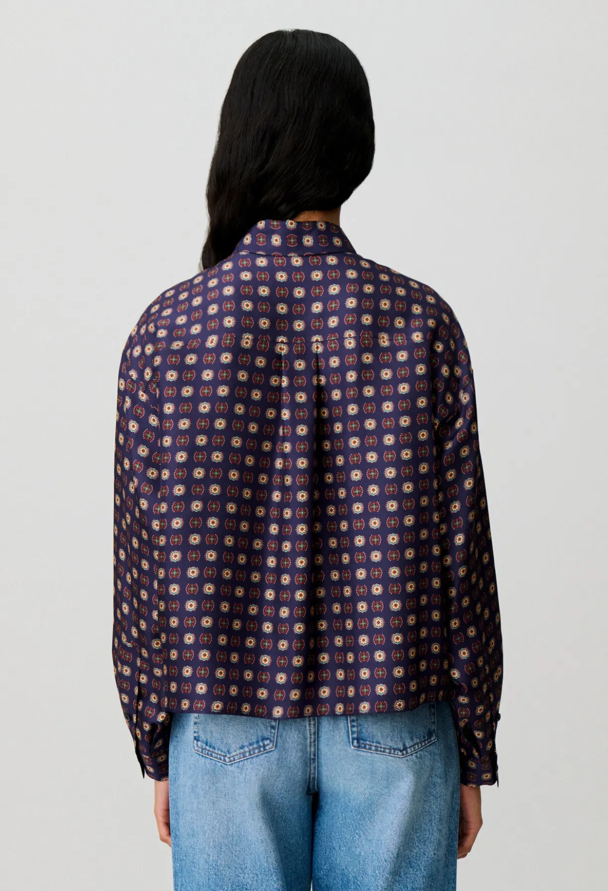 Chemise imprimée soie