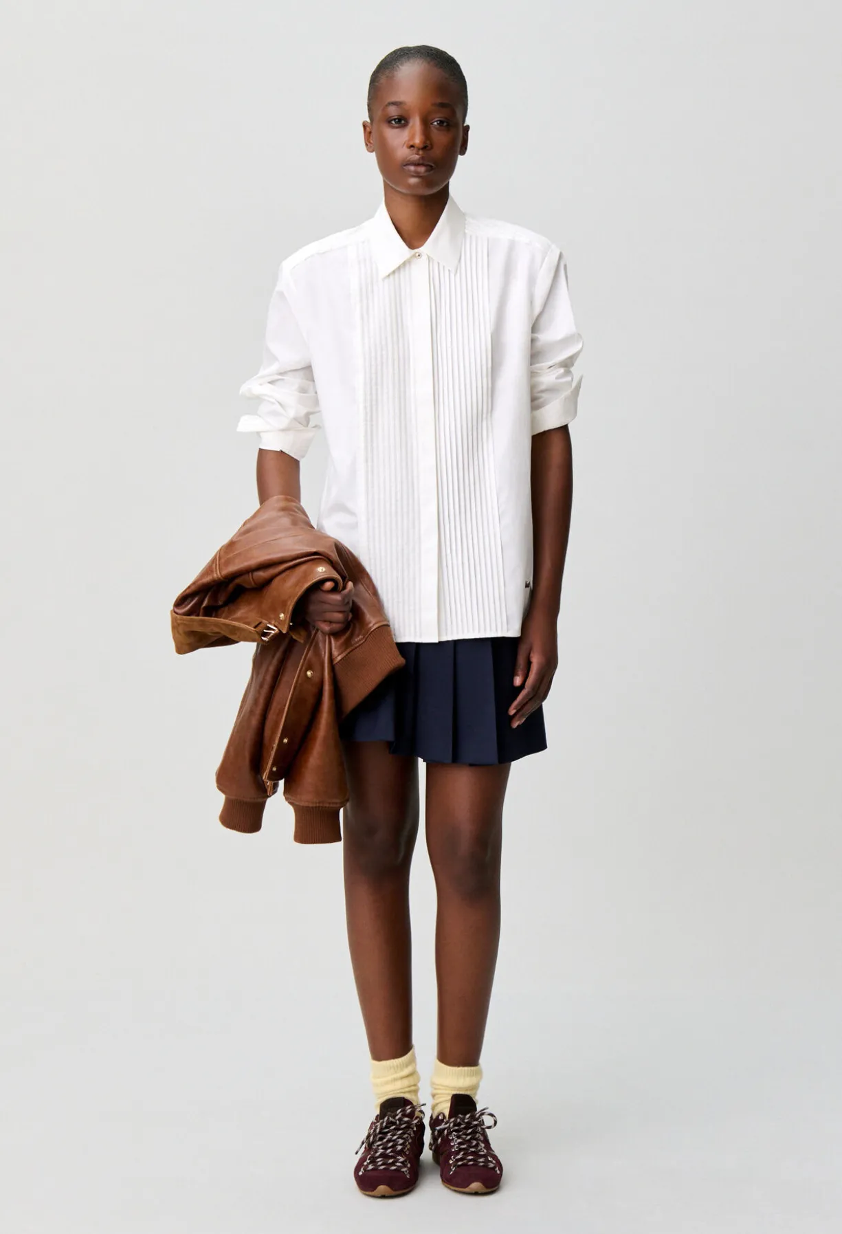 Chemise popeline broderie Claudie