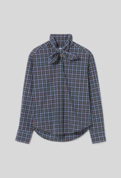 Chemise popeline col foulard