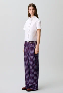 Chemise popeline col victorien