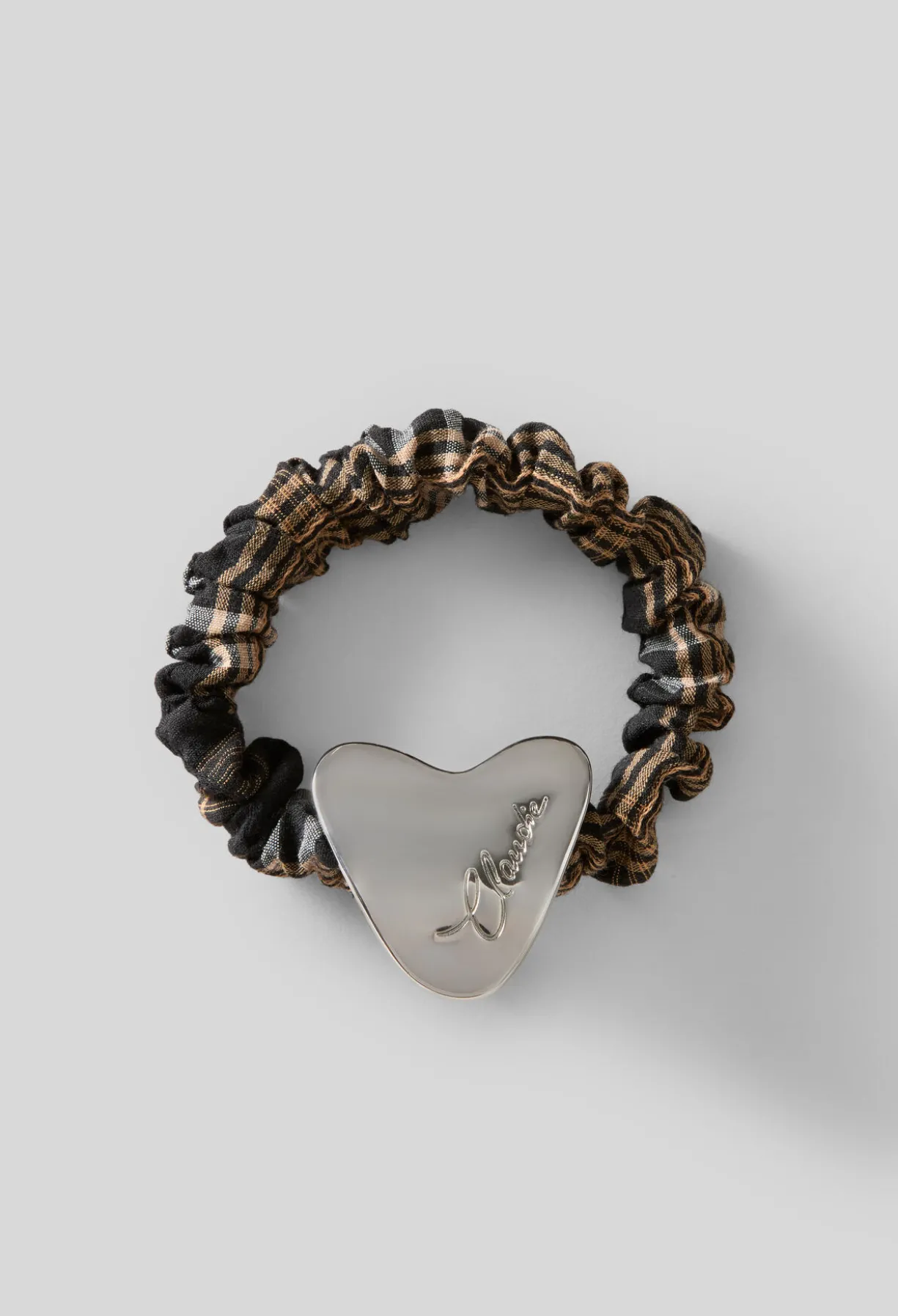 Chouchou coton rayé bijoux