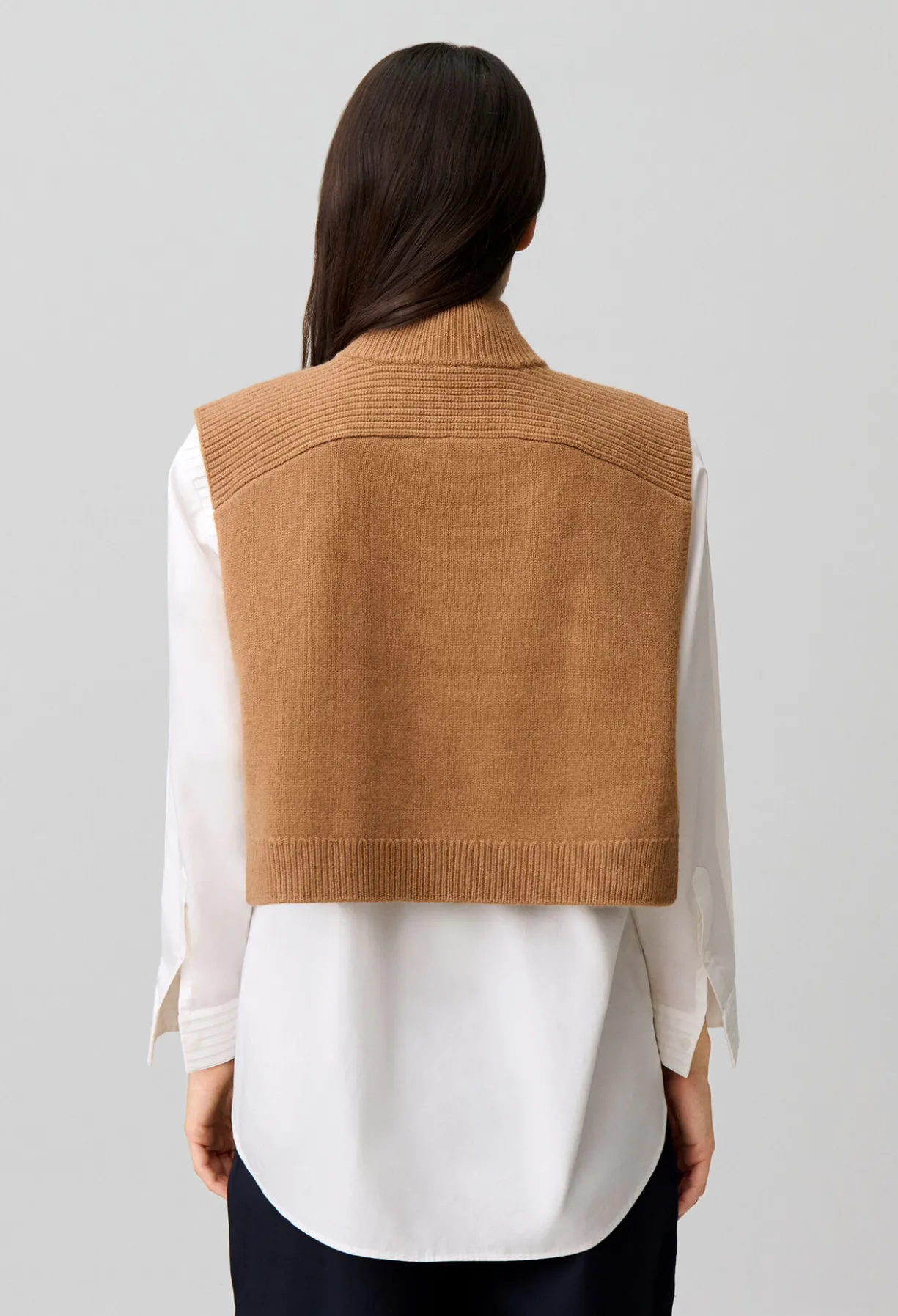 Col maille sans manches