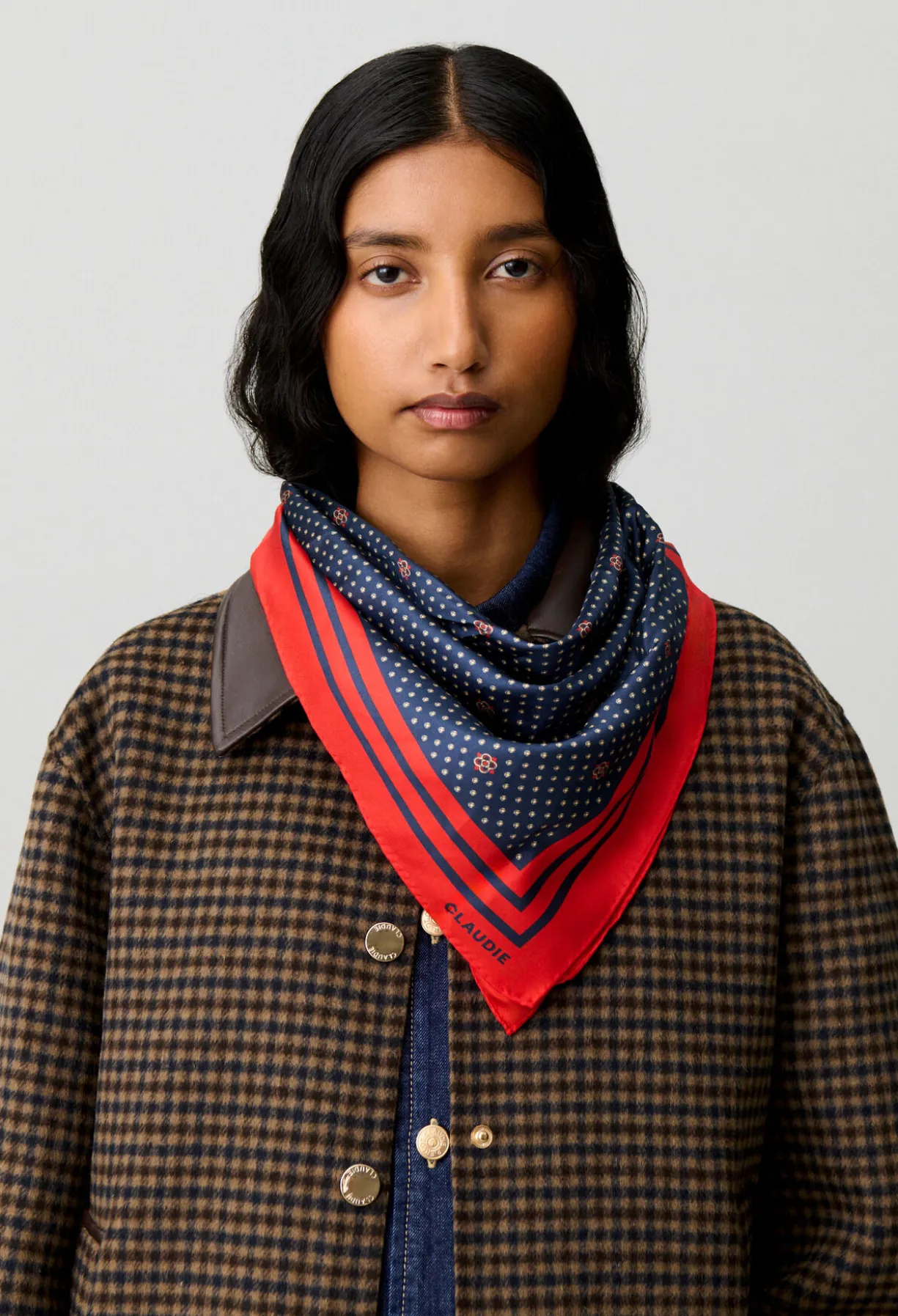 Foulard carré imprimé