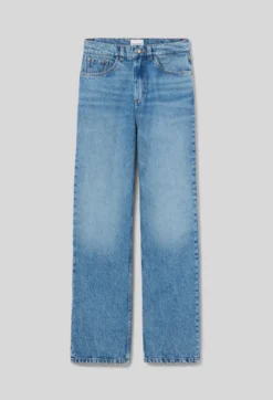 Jean droit denim delavé
