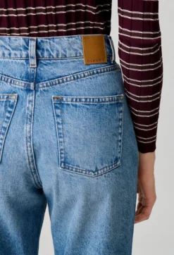 Jean droit denim delavé