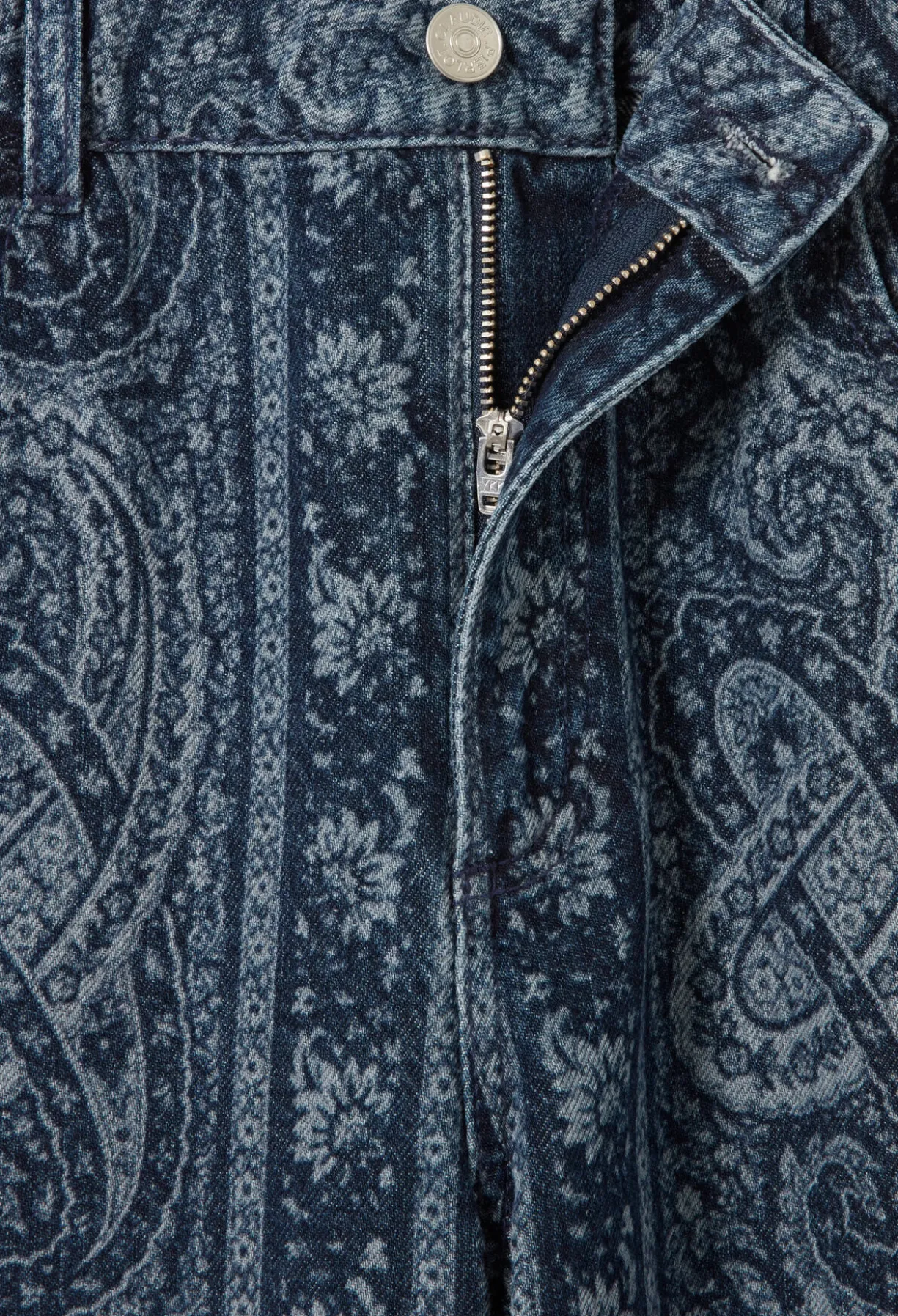 Jean droit denim imprimé