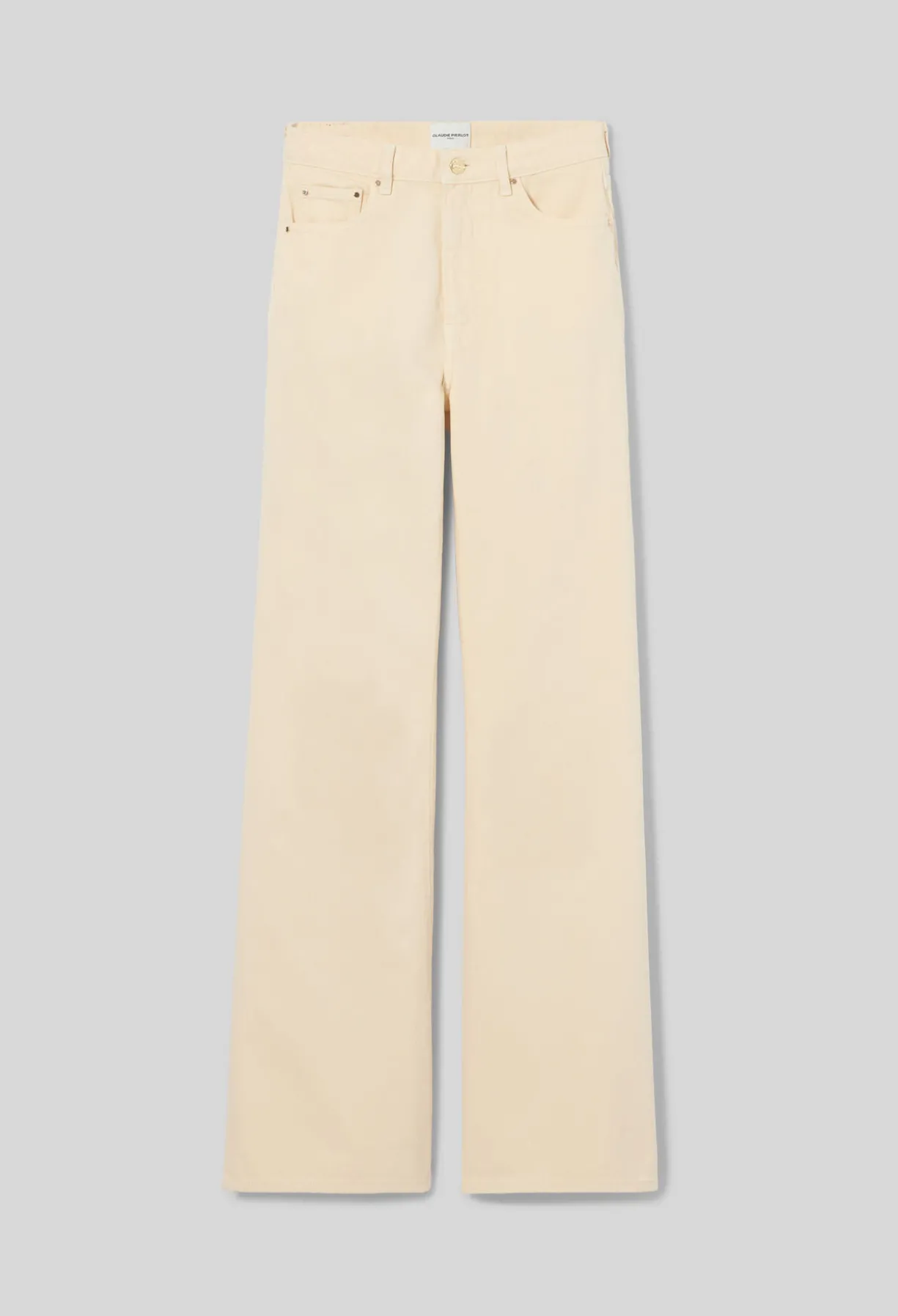 Jean flare denim taille haute