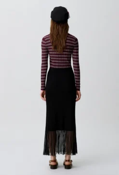 Jupe longue maille