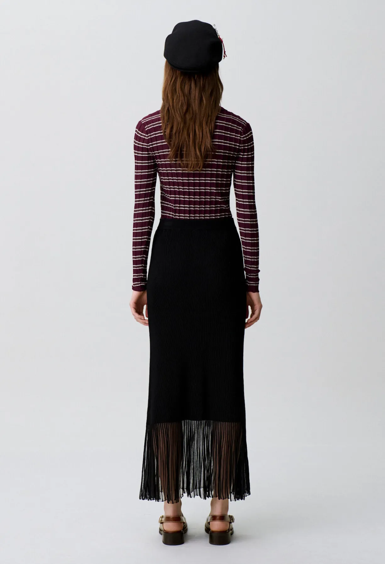 Jupe longue maille