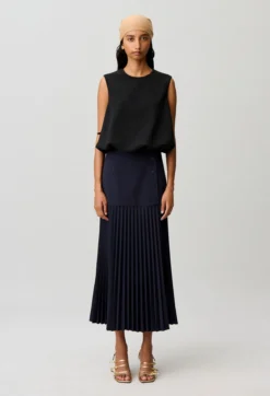 Jupe longue taille haute