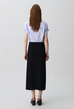 Jupe midi maille ajustée