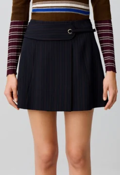 Jupe rayée ceinture