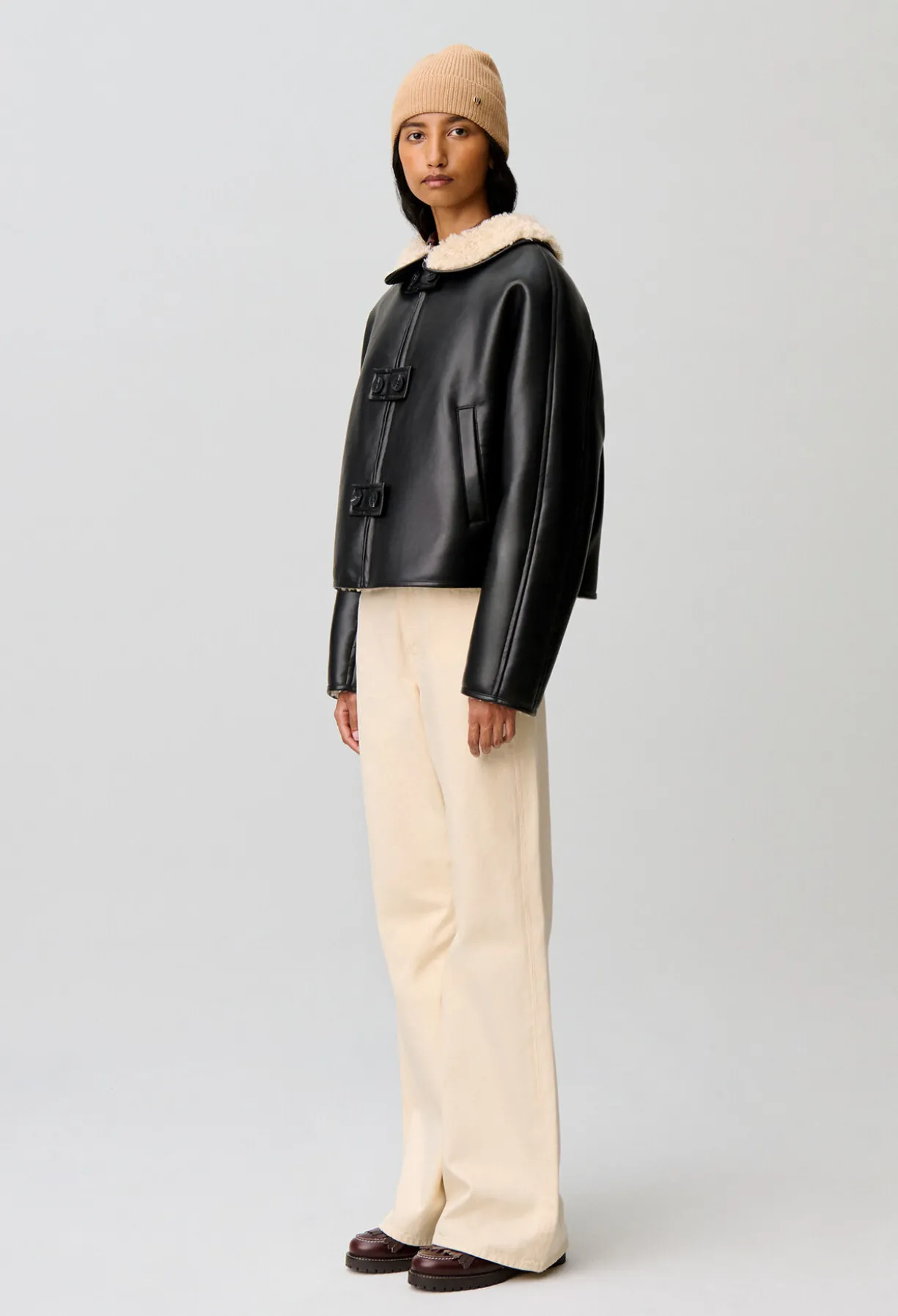 Manteau court coupe large