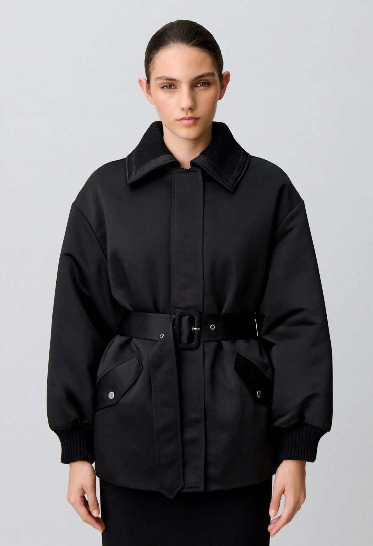 Manteau doudoune satiné