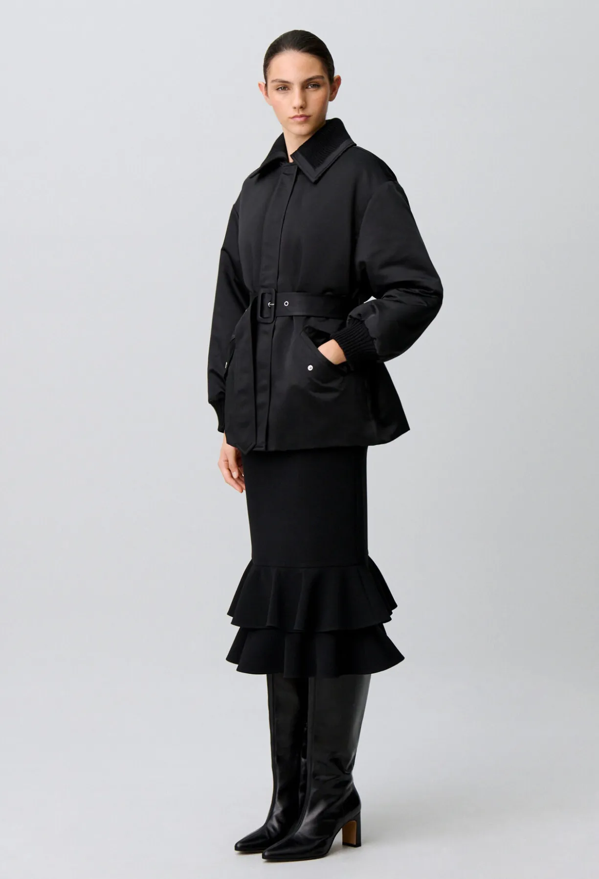 Manteau doudoune satiné