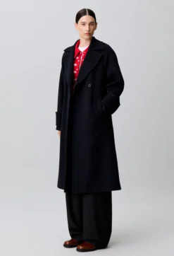 Manteau droit ceinture amovible