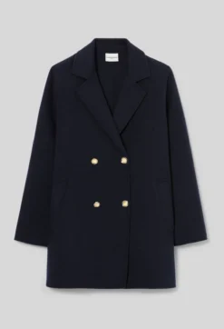 Manteau laine col tailleur