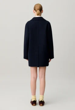 Manteau laine col tailleur