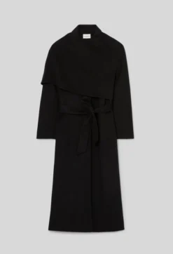 Manteau long drapé