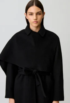 Manteau long drapé