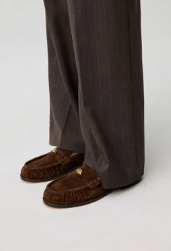 Mocassins suede chocolat