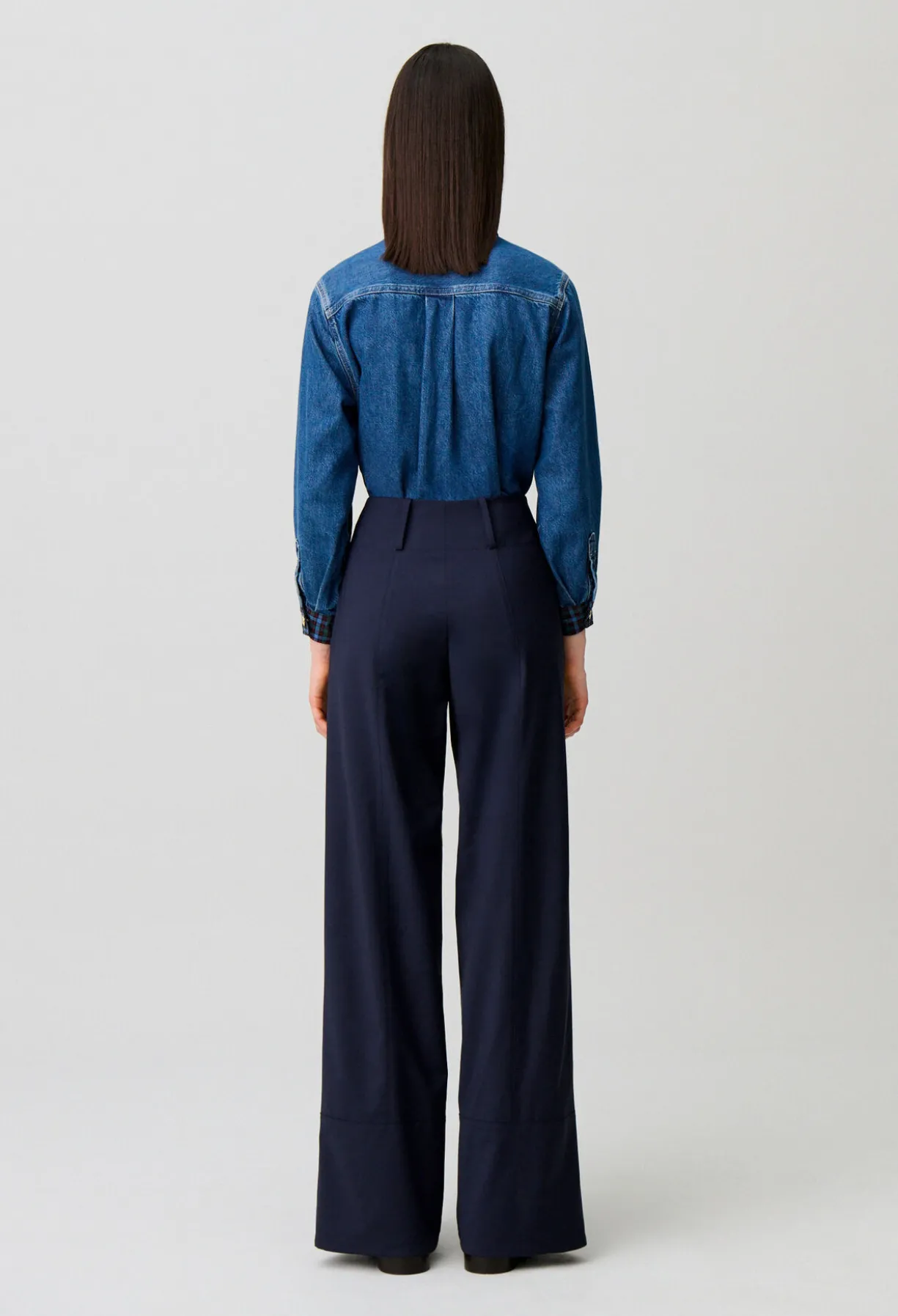 Pantalon laine mélangée