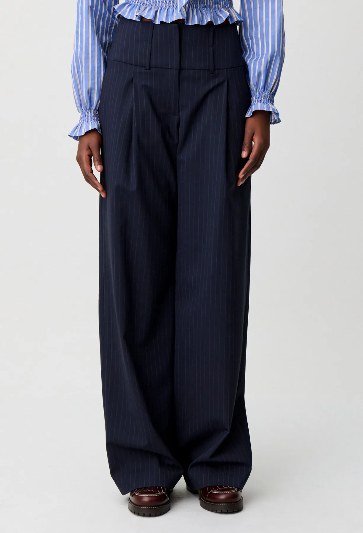 Pantalon laine mélangée
