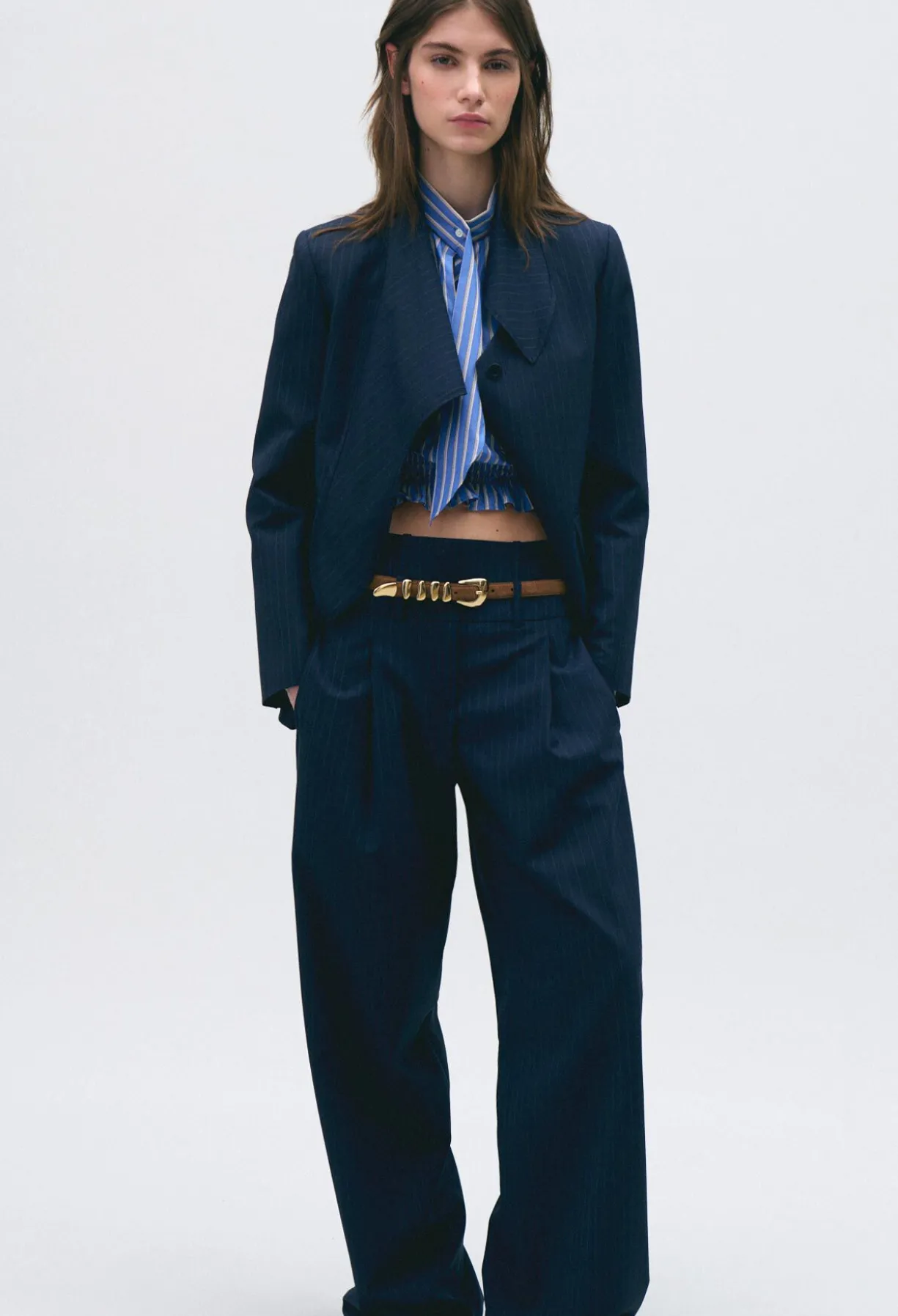 Pantalon laine mélangée